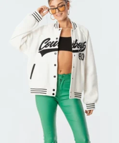 S11682_white Jackets & Coats Rodeo Oversized Sweatshirt Jacket