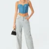 S11676_light-blue Pants Leona Boyfriend Ripped Jeans