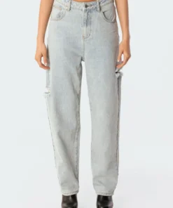 S11676_light-blue Pants Leona Boyfriend Ripped Jeans