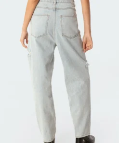S11676_light-blue Pants Leona Boyfriend Ripped Jeans