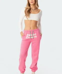 S11683_pink Dramatic Sweatpants