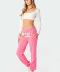 S11683_pink Dramatic Sweatpants
