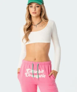 S11683_pink Dramatic Sweatpants