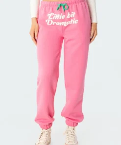 S11683_pink Dramatic Sweatpants