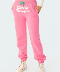 S11683_pink Dramatic Sweatpants