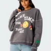 S11594_gray Tops Toadstool Sweatshirt