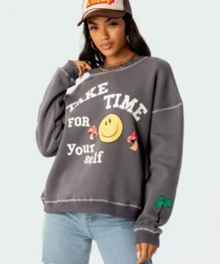 S11594_gray Tops Toadstool Sweatshirt