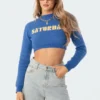 S11726_blue Tops Saturday Cropped Sweater