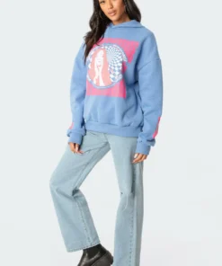 S11671_blue Tops Guilty Pleasure Hoodie