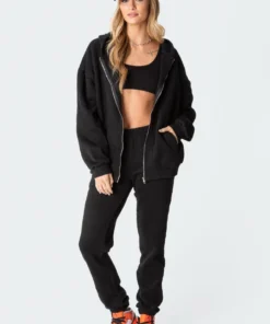 S11705_black Essential Ribbed Crop Top Tops