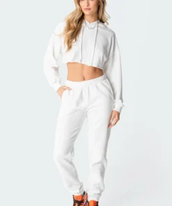 S11732_white Alana Cropped Hoodie