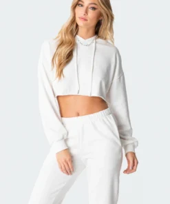 S11732_white Alana Cropped Hoodie