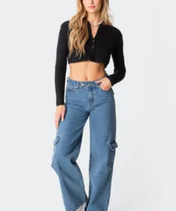 1022-1_black Otto Cropped Cardigan