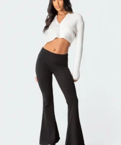 S11629_black Pants Naomi Flared Leggings