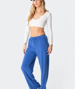 7012_white Romance Ribbed Crop Top