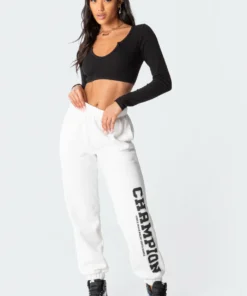 7012_black Tops Romance Ribbed Crop Top