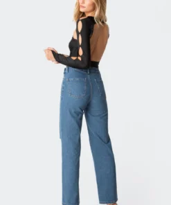 S11616_black Dion Open-Back Bodysuit