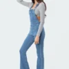S11813_blue Harriot Denim Overalls Jumpsuits & Rompers
