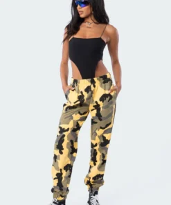 S11860_yellow Vida Camo Sweatpants