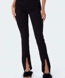 S11863_black Pants Colton Slit Jeans