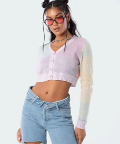 S11849_mix Tops Marabelle Rainbow Cardigan