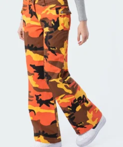 S11592-1_orange Aya Low-Rise Cargo Pants