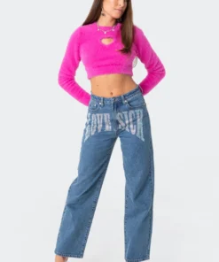 S11805_pink Tops Lovers Fluffy Sweater