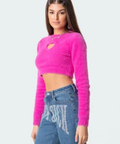 S11805_pink Tops Lovers Fluffy Sweater