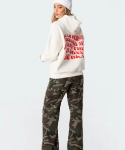 S11795_cream Everything'S Ok Hoodie New In