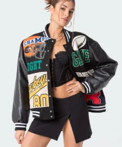 S11812_mix Pu Team Baseball Jacket Jackets & Coats