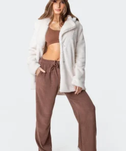 S11799_cream Jemima Faux Fur Coat Jackets & Coats