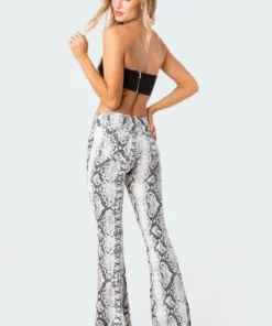 S11798_black-and-white Cobra Flared Jeans