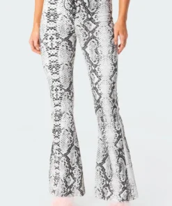 S11798_black-and-white Cobra Flared Jeans