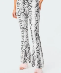 S11798_black-and-white Cobra Flared Jeans