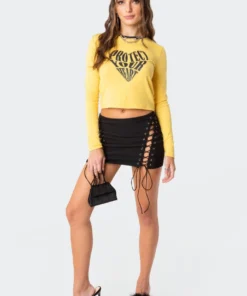 S11815_yellow Tops Protect Your Heart T-Shirt