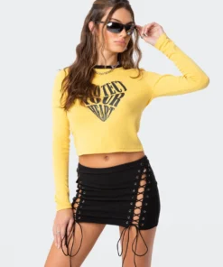 S11815_yellow Tops Protect Your Heart T-Shirt