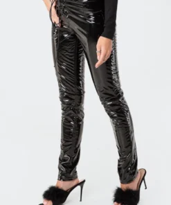 S11780_black Natalie Vinyl Pants