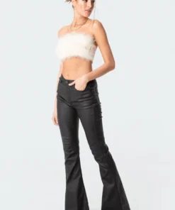 S11792_cream Trista Faux Fur Top Tops