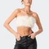 S11792_cream Trista Faux Fur Top Tops
