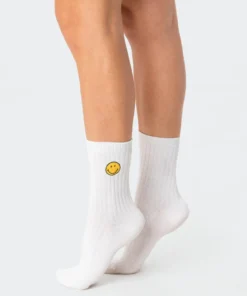 ACC0236_WHITE Happy Go Lucky Socks