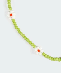 Acc0090_green Accessories Daisy Chain Necklace