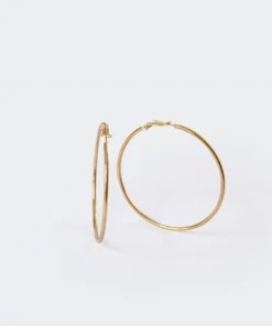 Acc0012_gold Pure Hoop Earrings Accessories