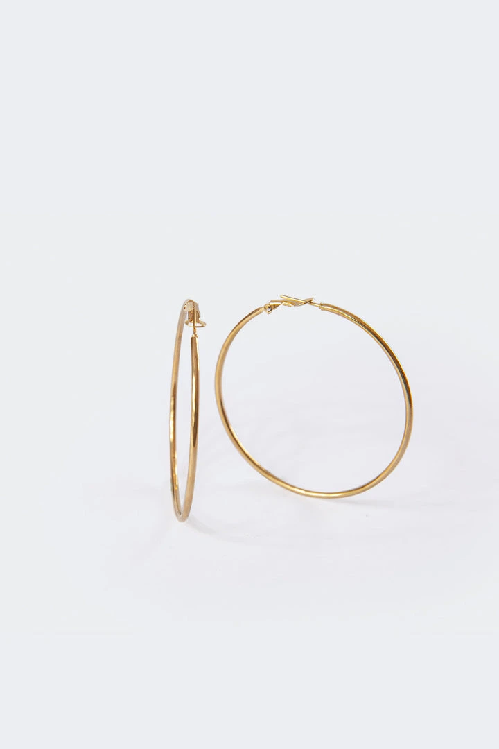 Acc0012_gold Pure Hoop Earrings Accessories 4 Acc0012_gold Pure Hoop Earrings Accessories
