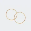 Acc0012_gold Pure Hoop Earrings Accessories