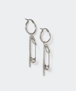 Acc0008_silver Safety First Earrings Accessories