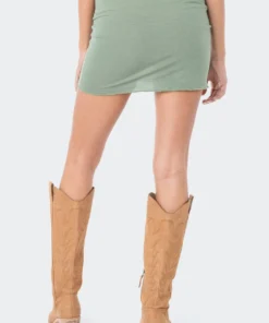 S11968_GREEN Arielle Mini Skirt New In