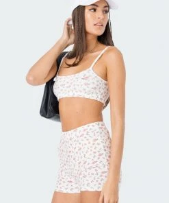 S11963_CREAM New In Primrose Waffle Crop Top