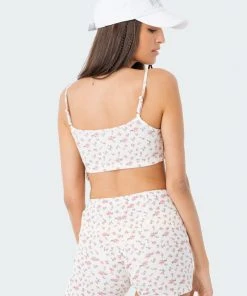 S11963_CREAM New In Primrose Waffle Crop Top