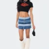 S11994_MIX Jean Belt Mini Skirt New In
