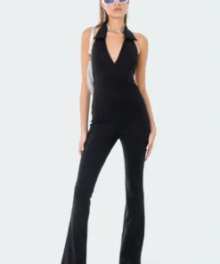 S11961_BLACK Odell Open-Back Jumpsuit